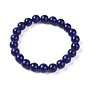 Natural Lapis Lazuli Round Bead Stretch Bracelets