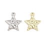 Alloy Pendants, Star Charms, Rack Plating