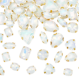 Пришивание страз с помощью утюга и стекла, разнообразные, граненые