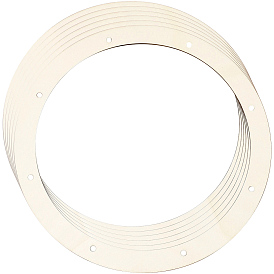 Деревянные рамки для венков для поделок с предварительно вырезанными отверстиями, кольцо