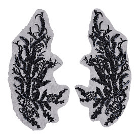 3D Computerized Embroidery Polyester Iron on/Sew on Patches, Costume Accessories, Flower