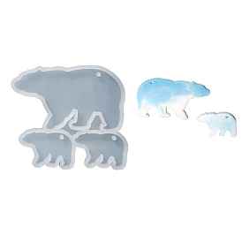DIY Bear Pendant Silicone Molds, Resin Casting Molds, for UV Resin, Epoxy Resin Jewelry Making