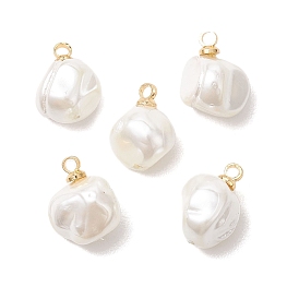 Подвески из ракушек и жемчужных самородков, с латунной поручительств, золотые