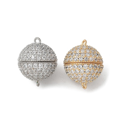 Латунные микро проложить кубического циркония магнитные застежки, без кадмия, без никеля и без свинца, круглые