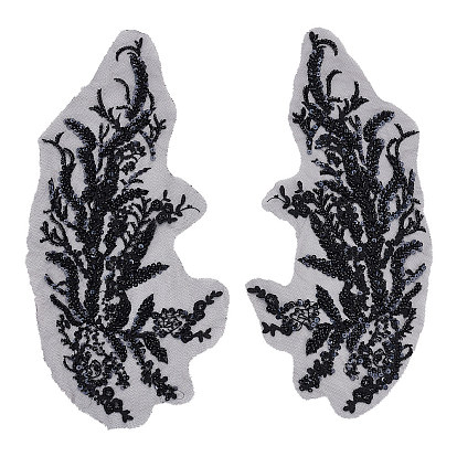 3D Computerized Embroidery Polyester Iron on/Sew on Patches, Costume Accessories, Flower