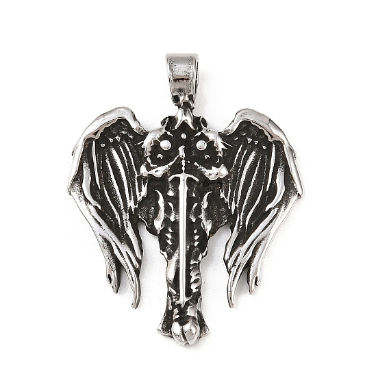 304 подвески из нержавеющей стали, страшный меч с крылатым талисманом