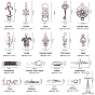 Tibetan Style Alloy Links/Connectors, Mixed Shape