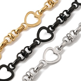 304 ссылка цепи из нержавеющей стали сердце, несварные, с катушкой