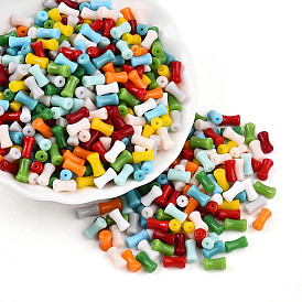 Стеклянный бисер непрозрачных цветов, бамбук совместное