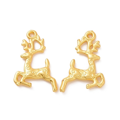 Crémaillère pendentifs en alliage placage, charmes de cerf