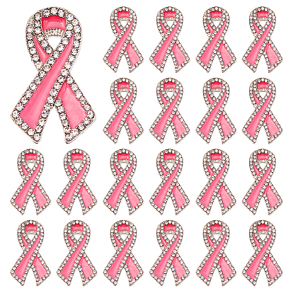 20шт. эмалевые булавки из шелковой ленты, Броши из сплава со стразами для рюкзака