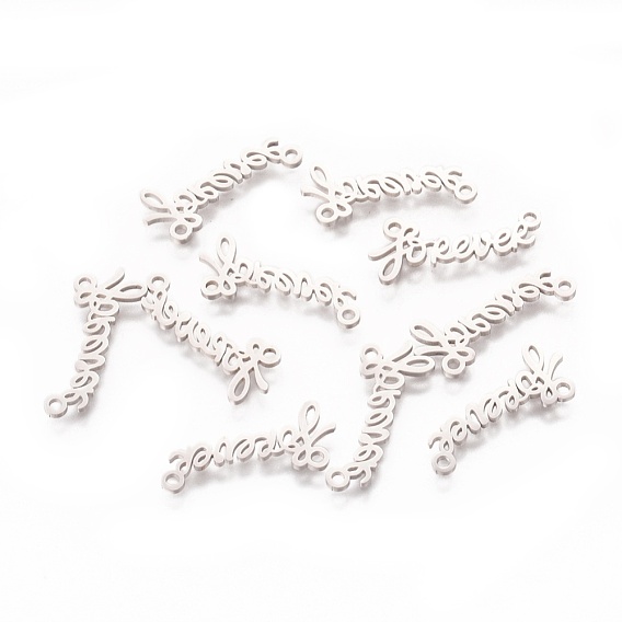 201 Stainless Steel Pendants, Word Forever