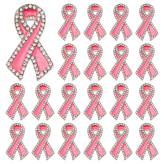 20шт. эмалевые булавки из шелковой ленты, Броши из сплава со стразами для рюкзака