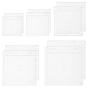 10Pcs 5 Styles Acrylic Board, for DIY Hand Woven Bag, Square