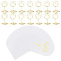 31unidades de soporte para fotos y notas de acero al carbono de doble círculo, clips de tarjeta de nota, para la decoración de la boda, con 31piezas de papel para números de mesa 1~30 tarjetas