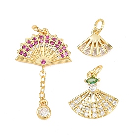 Латунные микро проложить кубического циркония подвески, без кадмия и без свинца, реальный 18 k позолоченный, фанатские прелести