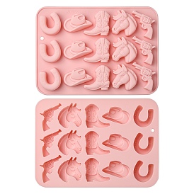 2шт. силиконовые формы в ковбойском стиле для поделок своими руками