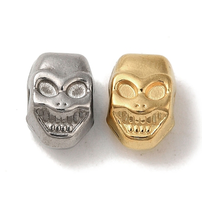 Ion Plating(IP) 304 Stainless Steel Beads, Skull