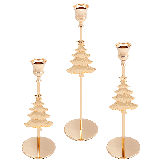 3 сумки 3 стили железный и алюминиевый подсвечник, для конических свечей, свадьбы или вечеринки, а также предметы интерьера, рождественская елка