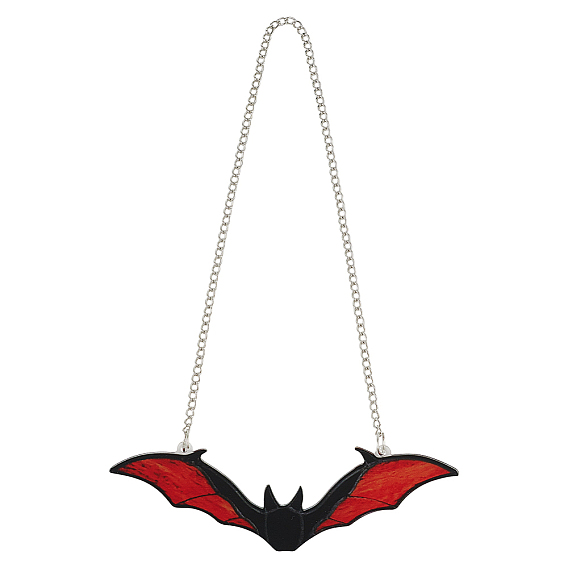 Акриловые подвесные ловцы солнца в виде летучих мышей, создатель радуги, для украшения сада на открытом воздухе, с цепью