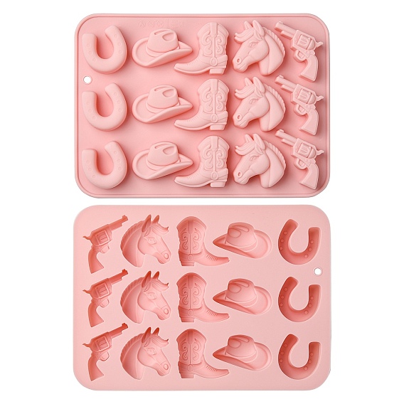 2шт. силиконовые формы в ковбойском стиле для поделок своими руками