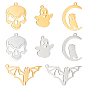 8Pcs 8 Style 201 Stainless Steel Pendants