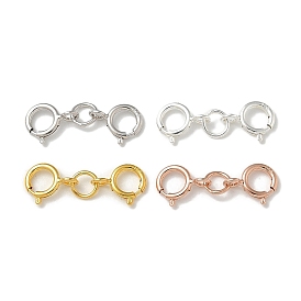 S925 Sterling Silver Double Spring Ring Clasps