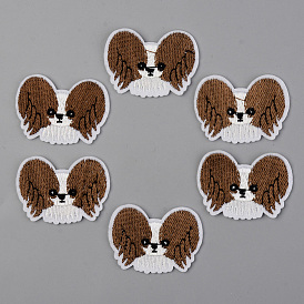 Computerized Embroidery Cloth Iron on/Sew on Patches, Appliques, Costume Accessories, Dog