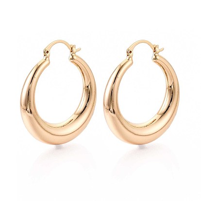 Латунные серьги обруча, без никеля 