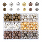 Brass Textured Beads, Round