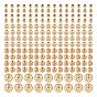 240Pcs 4 Style Long-Lasting Plated Brass Beads, Textured Beads, Round
