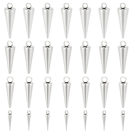48 шт 4 стили 201 подвески из нержавеющей стали, конус прелести