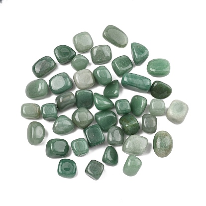 Естественный зеленый бисер авантюрин, обваленные камни, нет отверстий / незавершенного, самородки