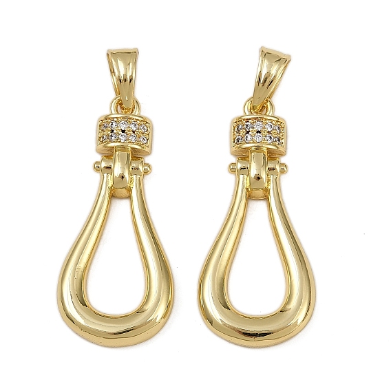 Латунные микро проложить кубического циркония подвески, слезинки, долговечный, без кадмия и без свинца, стойки покрытие