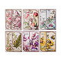 30 Sheets 10 Styles Retro Flower Scrapbook Paper Pads, Vintage Floral Paper for DIY Album Scrapbook, Background Paper, Diary Decoration