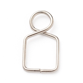 Connecteurs de lustre en acier inoxydable clips broches, pour la fixation de pièces en cristaux, remplacements de lustre