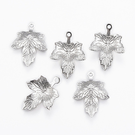 Осенняя тема 304 подвески из нержавеющей стали, кленового листа