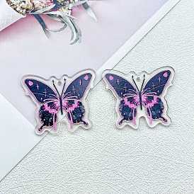 Acrylic Pendants, Butterfly Charm