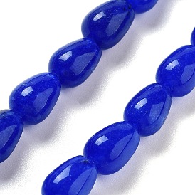 Dyed Synthetic Lapis Lazuli Beads Strands, Teardrop