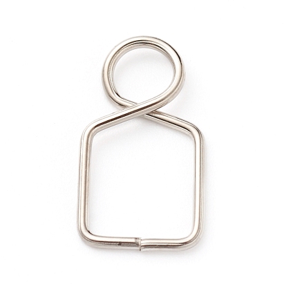 Connecteurs de lustre en acier inoxydable clips broches, pour la fixation de pièces en cristaux, remplacements de lustre