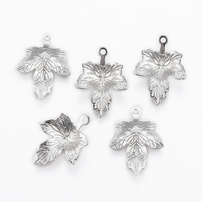 Осенняя тема 304 подвески из нержавеющей стали, кленового листа