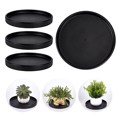 4 шт. фарфоровые подносы для ювелирных изделий: сережек, колец, браслетов, декоративный поднос для рабочего стола, плоско-круглые