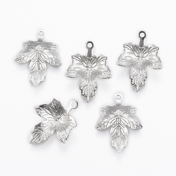 Осенняя тема 304 подвески из нержавеющей стали, кленового листа