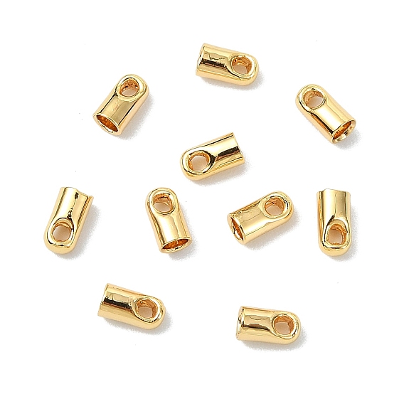 SHEGRACE Brass Cord Ends, Cadmium Free & Nickel Free & Lead Free, Long-Lasting Plated