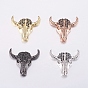 Brass Micro Pave Cubic Zirconia, OX-Head