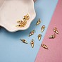 16Pcs 8 Colors Brass Micro Pave Cubic Zirconia Charms, Heart with Evil Eye, Real 18K Gold Plated