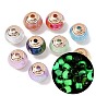 Непрозрачная светящаяся смола и пластиковые шарики CCB, круг с руной, с блеском порошок