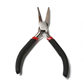 (Defective Closeout Sale: Rusty) Carbon Steel Jewelry Pliers, Round Nose and Flat Forming Pliers, Polishing, One Groove Side