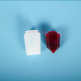 Силиконовые формы с маятниковым кристаллом, кулоны кристаллы кварца формы, для уф-смолы, изготовление ювелирных изделий из эпоксидной смолы