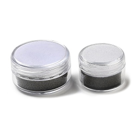 Column Plastic Loose Diamond Storage Screw Top Foam Gem Jars, Gemstone Display Case with Sponge Inside